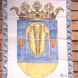 Un trilobite en un escudo
