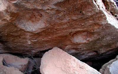 Icnitas de mamíferos terciarios cerca del Castillo de Loarre.