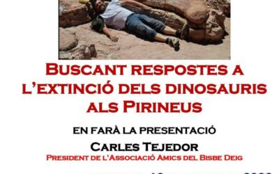 Charla de José Ignacio Canudo en Mollerusa sobre los dinosaurios del Pirineo