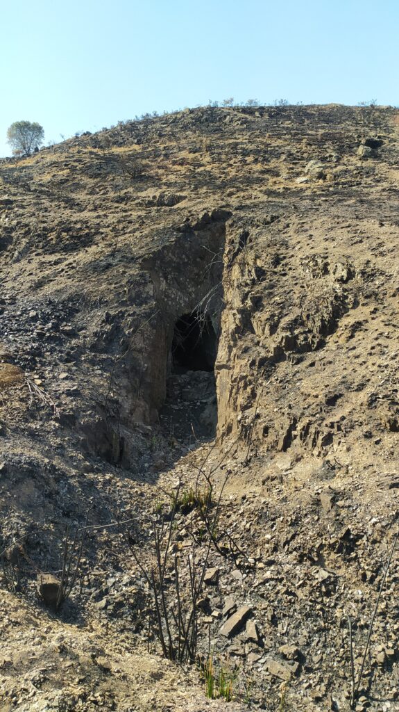 Entrada a la mina Pedraza en Bubierca