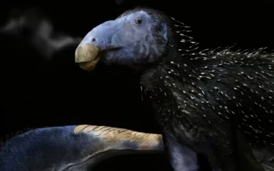 Iguanodontios recubiertos de espinas fosilizadas a nível celular