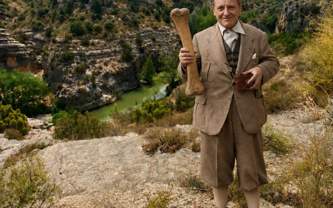 100 años del primer dinosaurio zaragozano. Clemente Sáenz en Villanueva de Huerva
